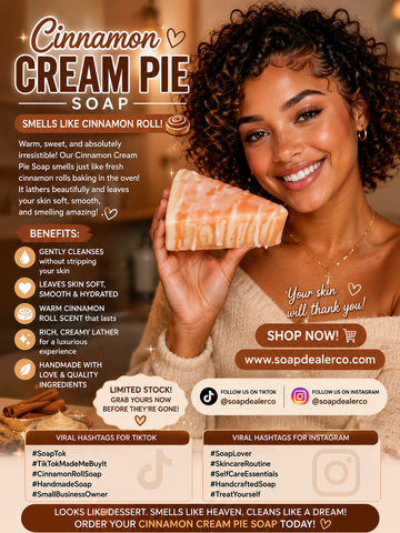 🤎🍂 CINNAMON CREAM PIE SOAP 🍂🤎