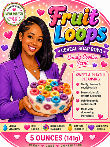 Fruit Loops Cereal Bowl Soap – Candy Cookies Scent