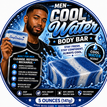🌊🧼 Men’s Cool Water Soap Bar