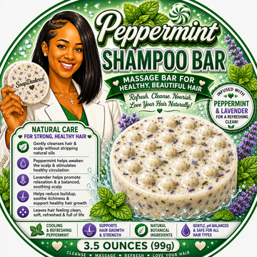 🌿🧼 Peppermint Shampoo Bar