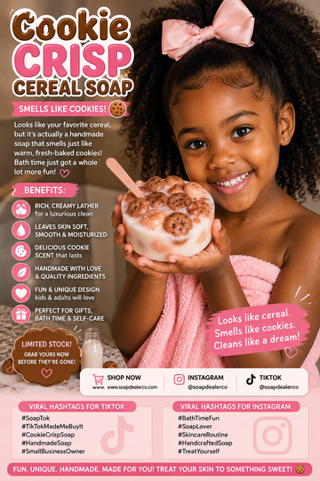 🍪🥛 COOKIE CRISP CEREAL SOAP 🥛🍪