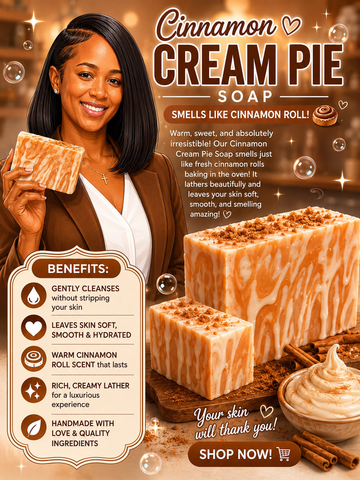 🤎🍂 CINNAMON CREAM PIE SOAP 🍂🤎